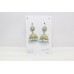 Earrings Enamel Jhumki Sterling Silver 925 Turquoise Stone Bead Traditional E284